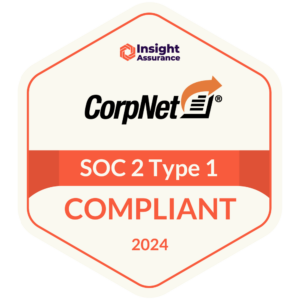 CorpNet SOC2 Compliance Badge