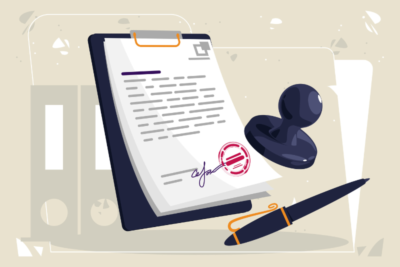 Illustration of an Approved License