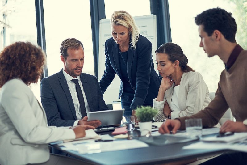 Accountant Working With Clients