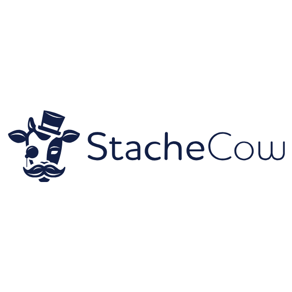 Stache Cow Logo Stache Cow Logo